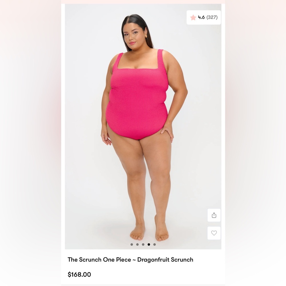 Show Me Your MuMu Dragonfruit Scrunch One Piece Swimsuit
